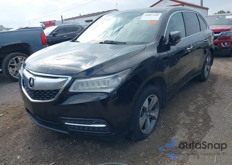 2014 Acura Mdx from USA, damaged, VIN 5FRYD4H26EB018420